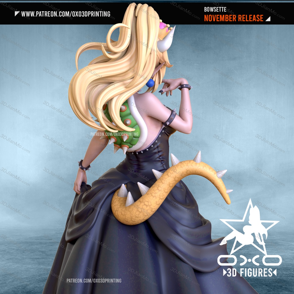 OXO3D 超级马里奥 库巴公主