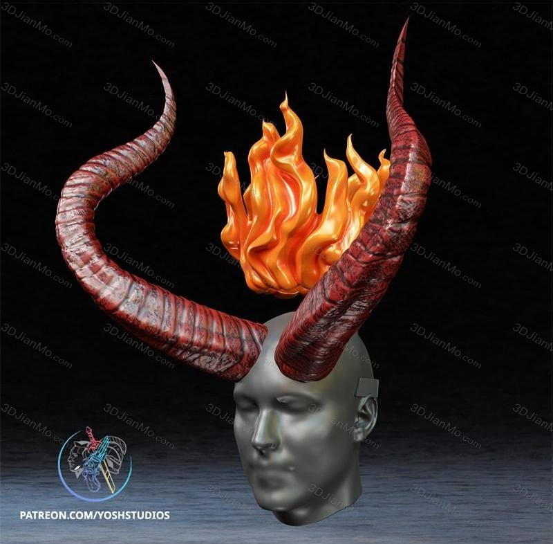 Yosh 地狱男爵 火焰王冠和犄角