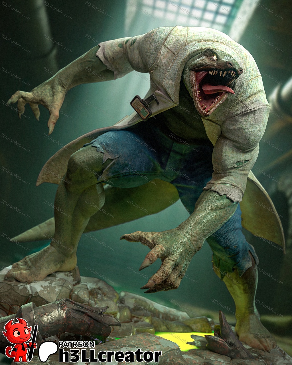 H3LL 漫威 蜥蜴教授