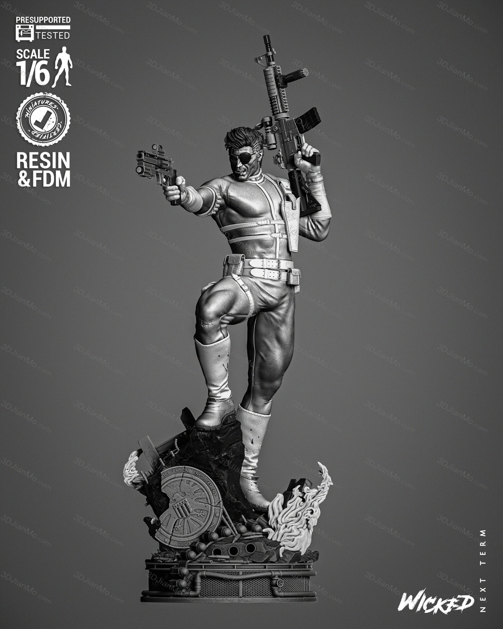 3DWicked 漫威 尼克·弗瑞