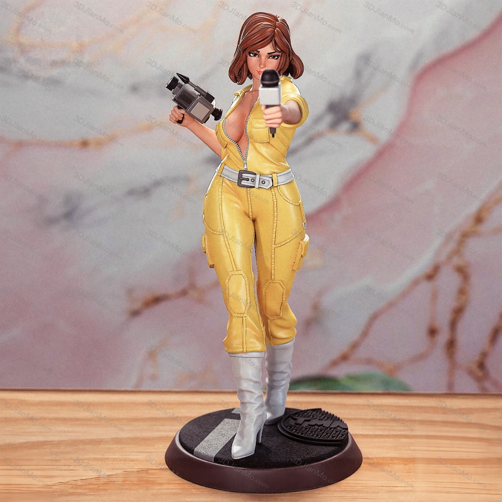 Peach Figure 忍者神龟 爱普莉尔·奥尼尔