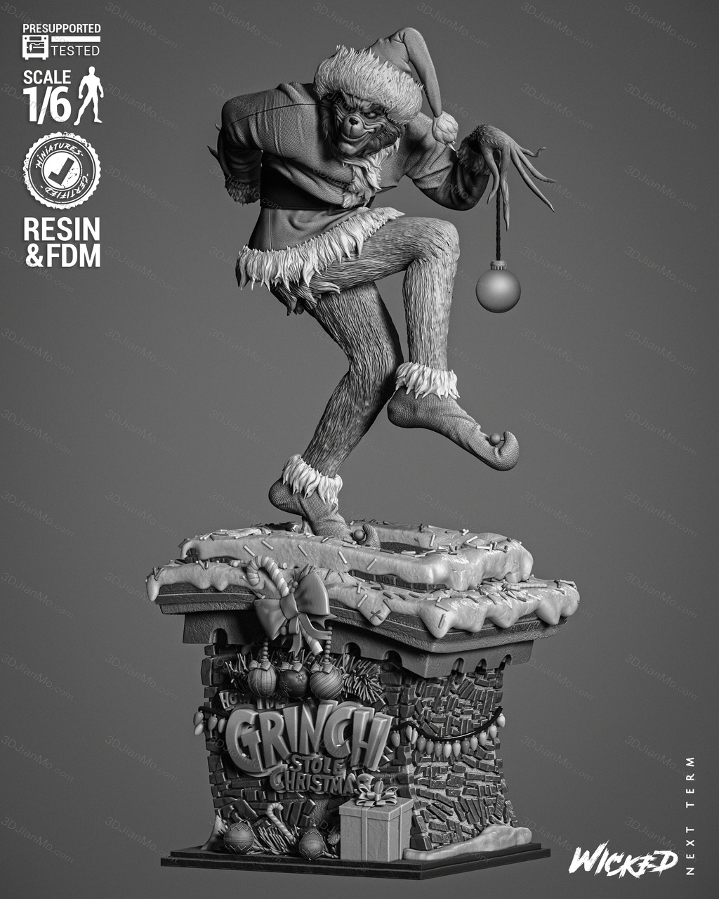 3DWicked 绿毛怪格林奇