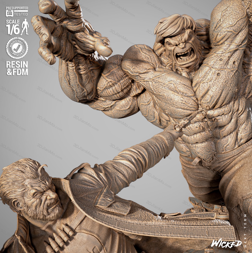 3DWicked 漫威 浩克和惩罚者