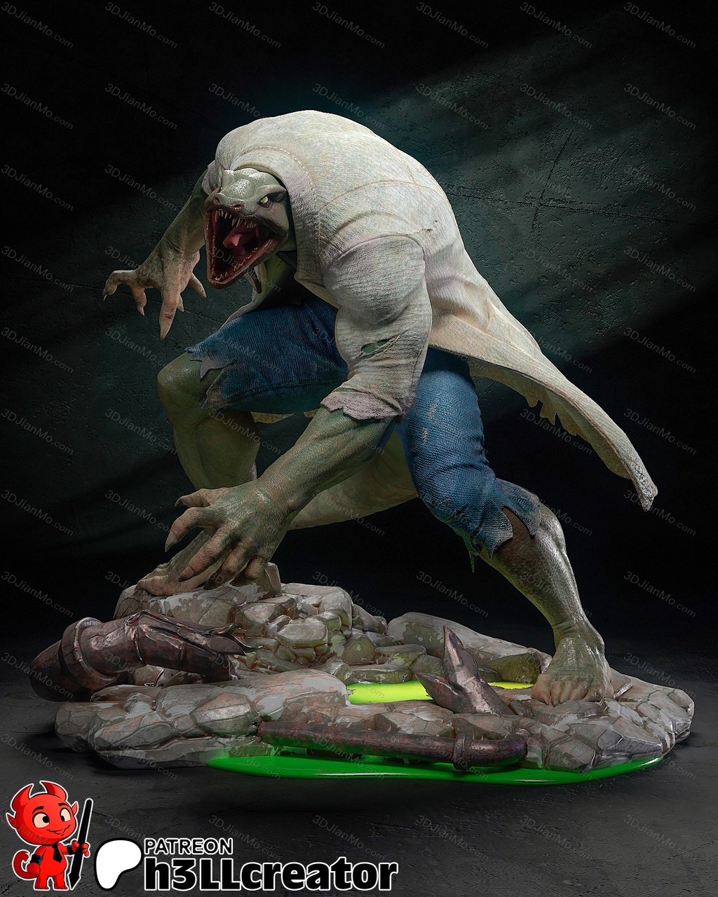 H3LL 漫威 蜥蜴教授