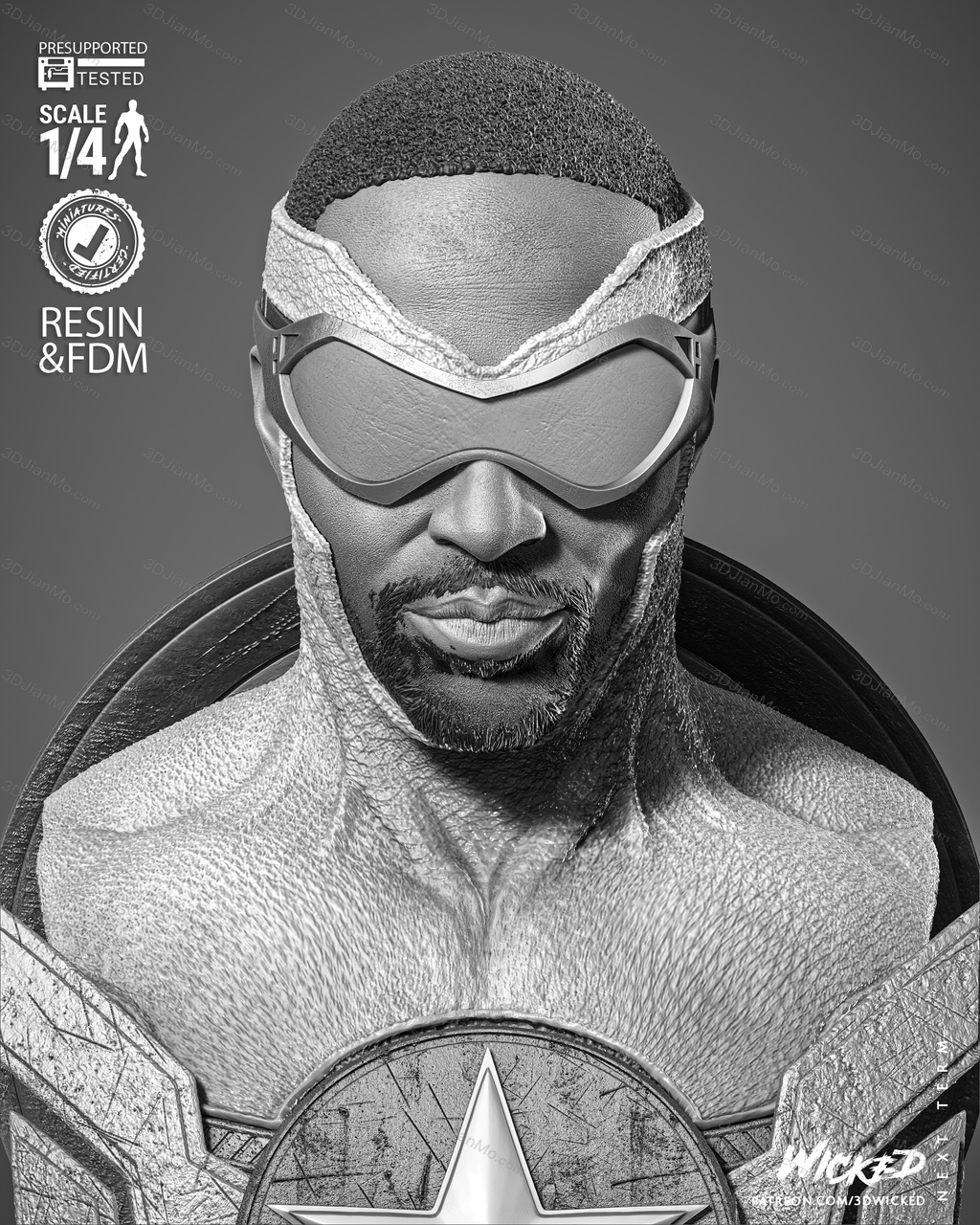 3DWicked 漫威 猎鹰 山姆·威尔逊