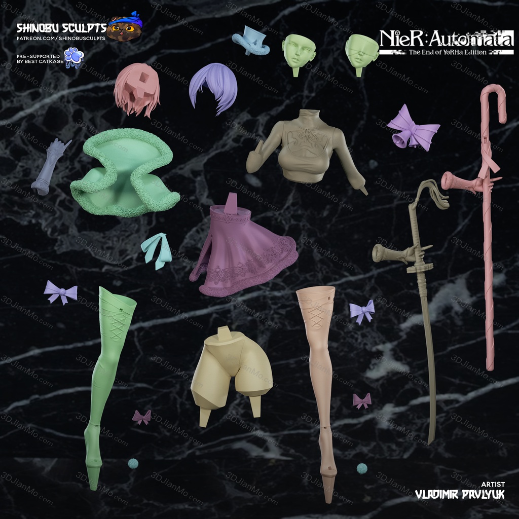 Shinobu Sculpts 尼尔 机械纪元 2B