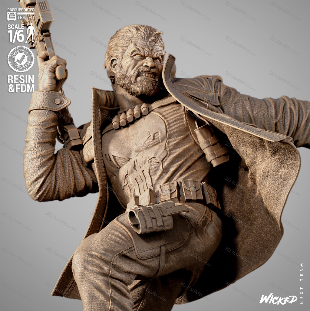 3DWicked 漫威 浩克和惩罚者