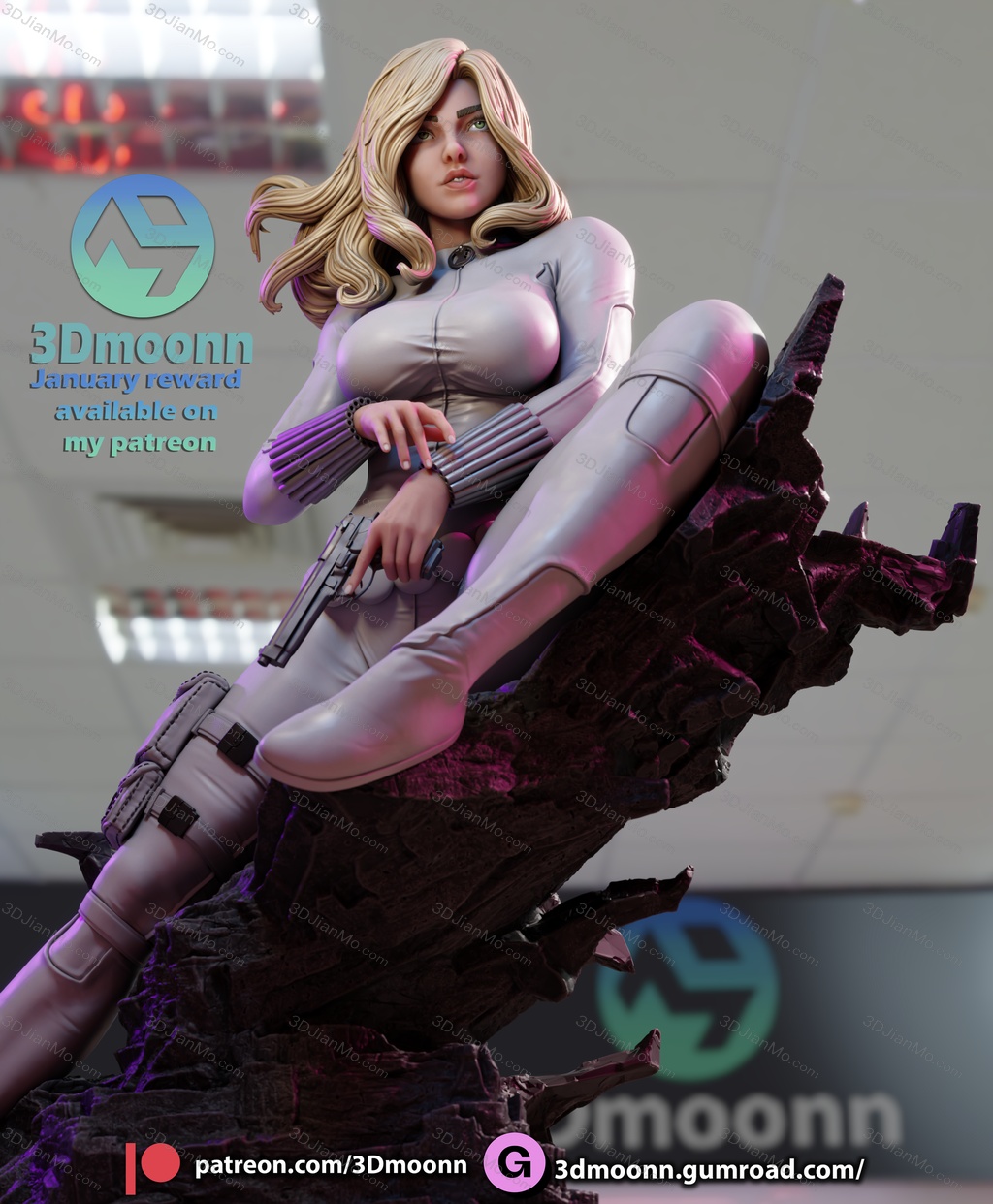 3Dmoonn 漫威 黑寡妇