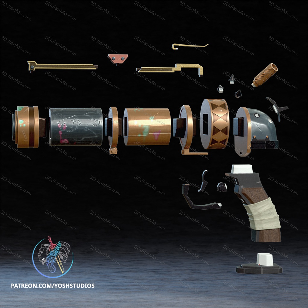 Yosh 英雄联盟 金克丝的乌兹手枪