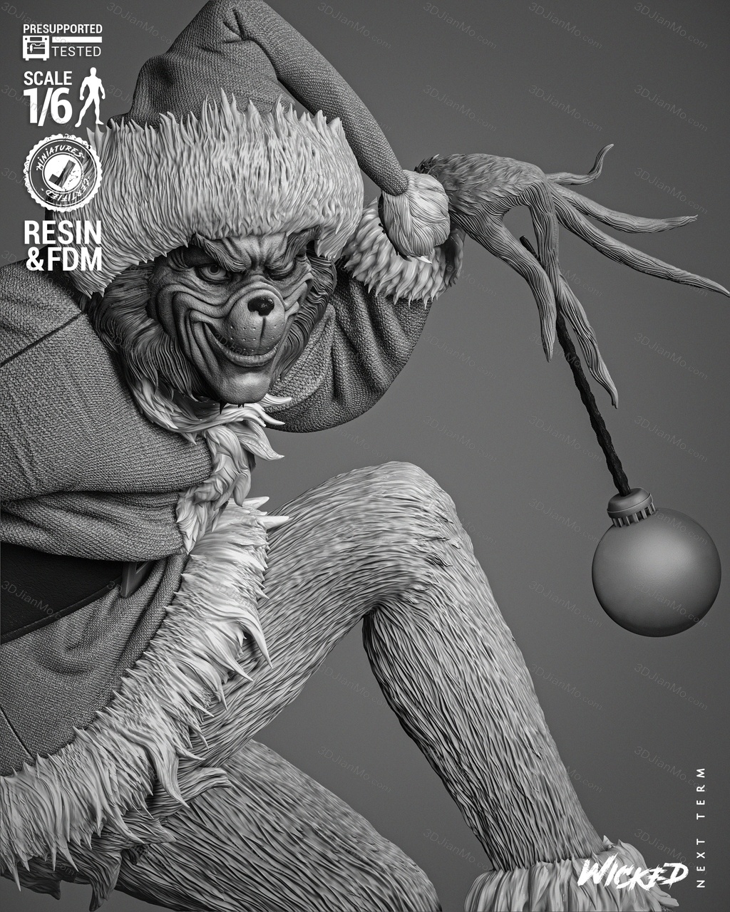 3DWicked 绿毛怪格林奇