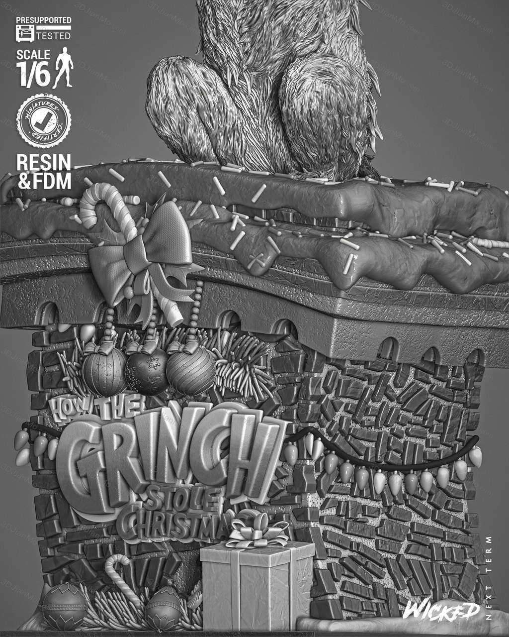 3DWicked 绿毛怪格林奇 麦克斯