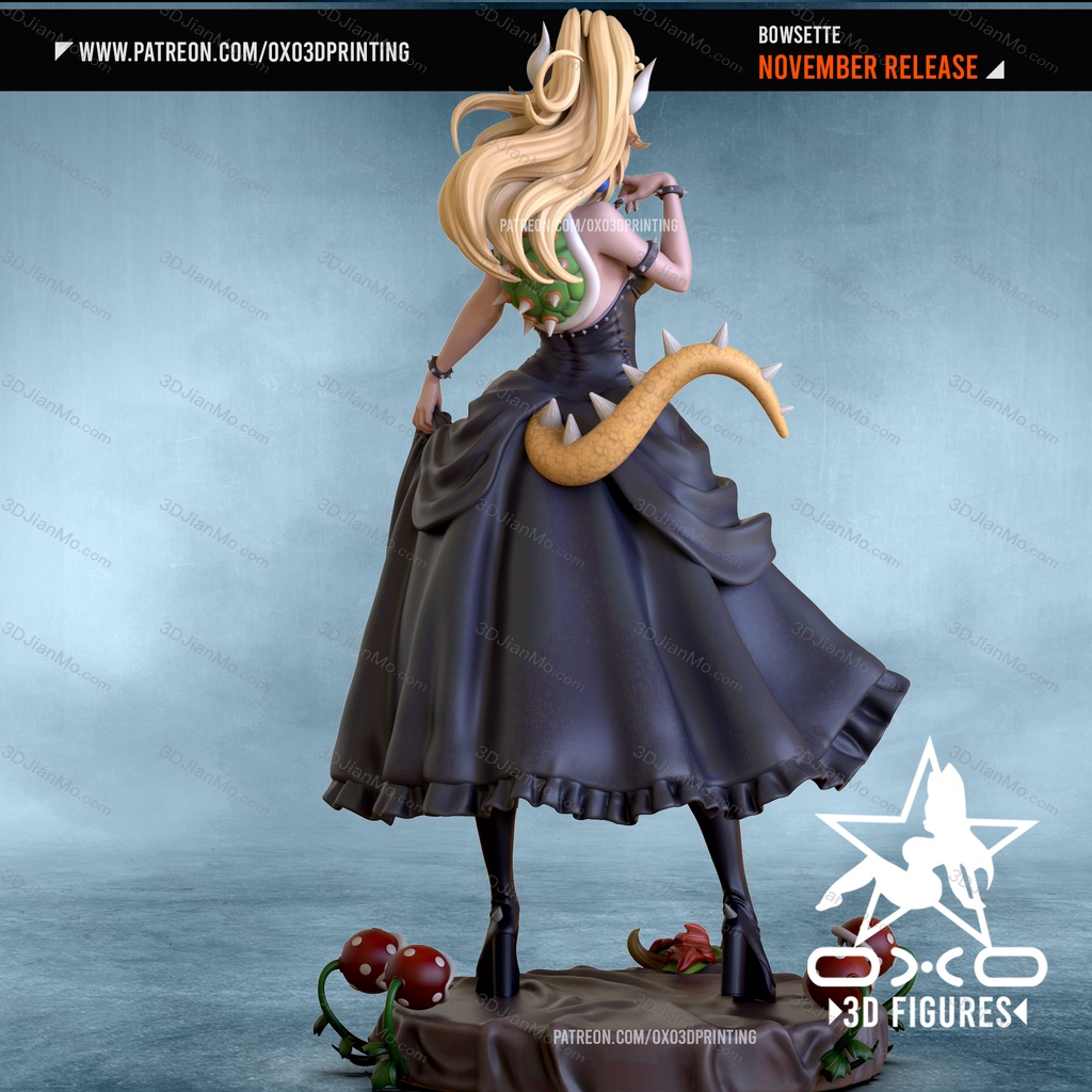 OXO3D 超级马里奥 库巴公主