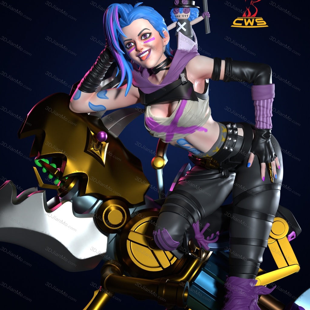 CW Studio 英雄联盟 双城之战 金克丝