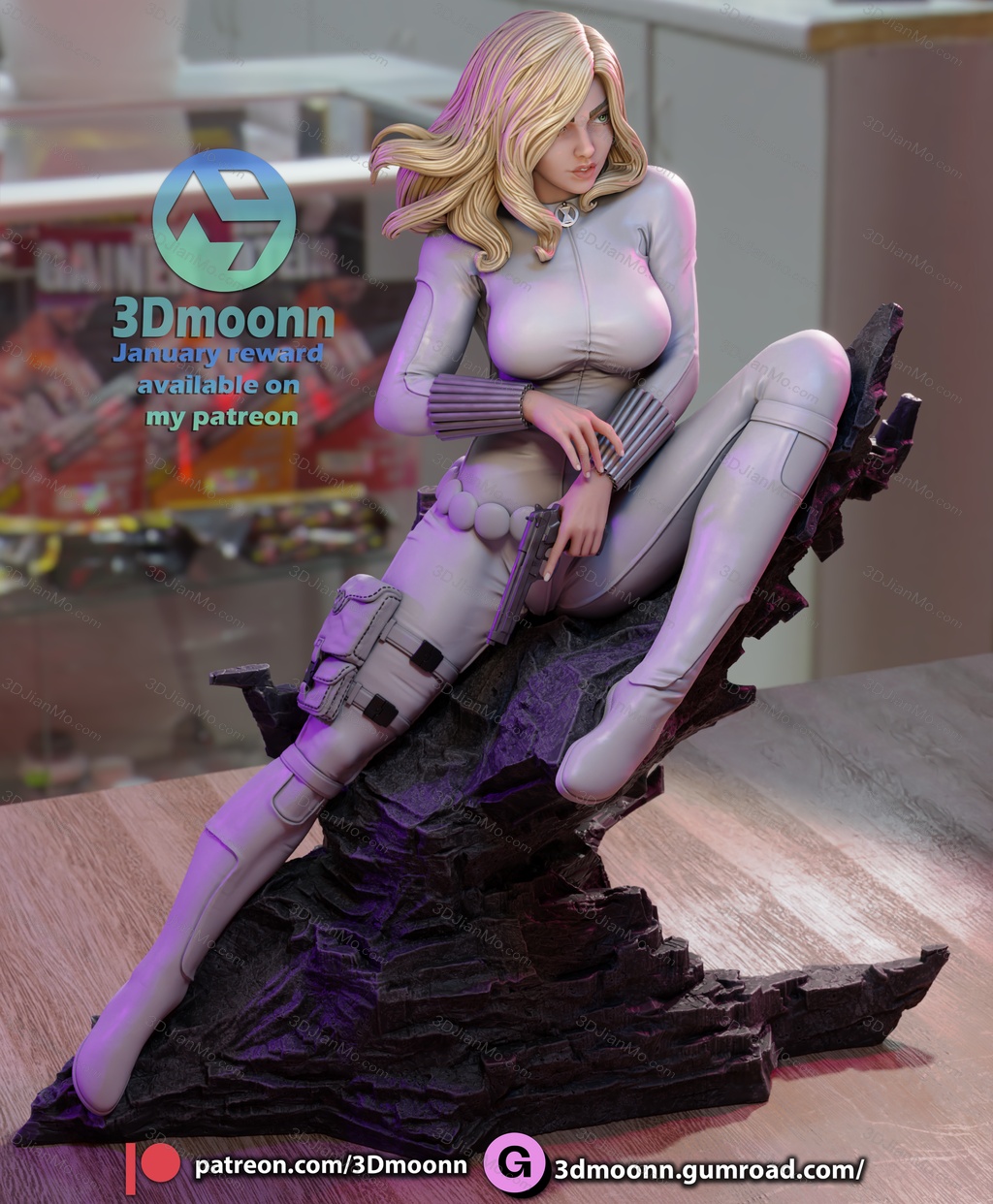 3Dmoonn 漫威 黑寡妇