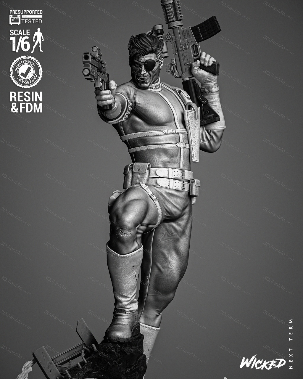 3DWicked 漫威 尼克·弗瑞