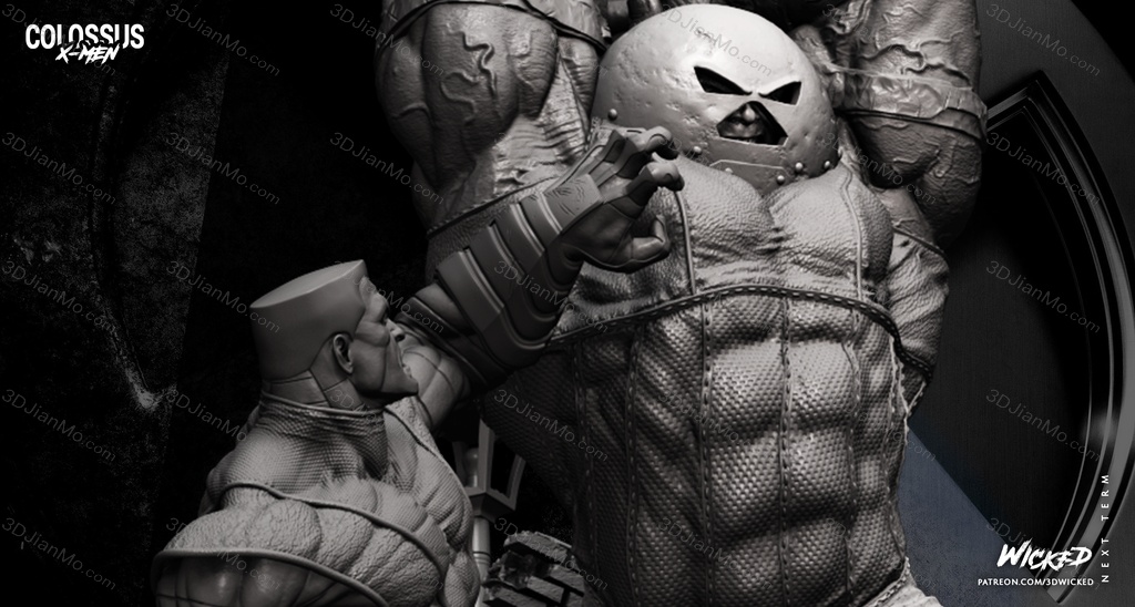 3DWicked 漫威 钢力士和红坦克