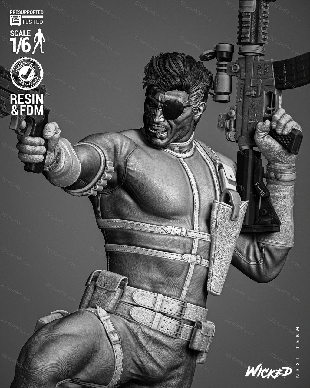 3DWicked 漫威 尼克·弗瑞