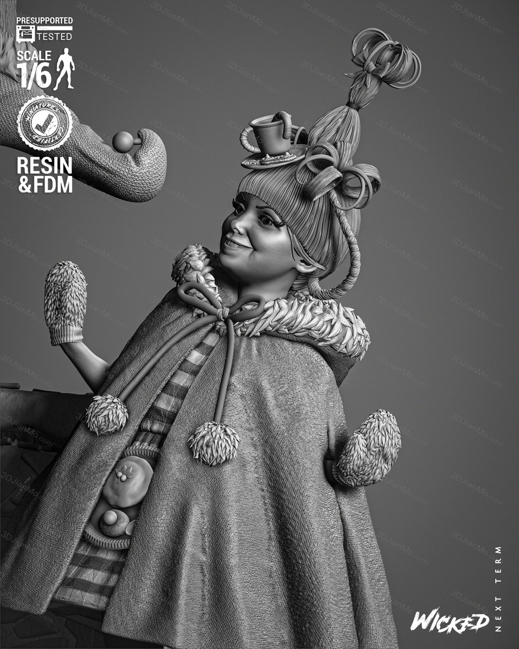 3DWicked 绿毛怪格林奇、麦克斯和辛迪