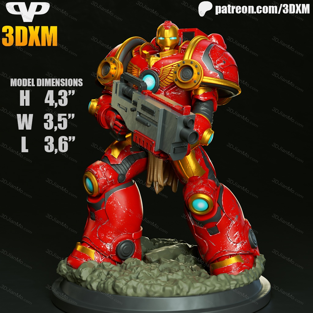 Chibi STL 战锤40K 铁人