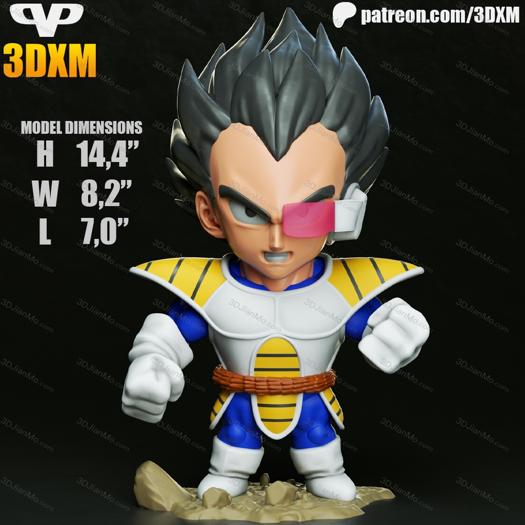 Chibi STL 龙珠 贝吉塔