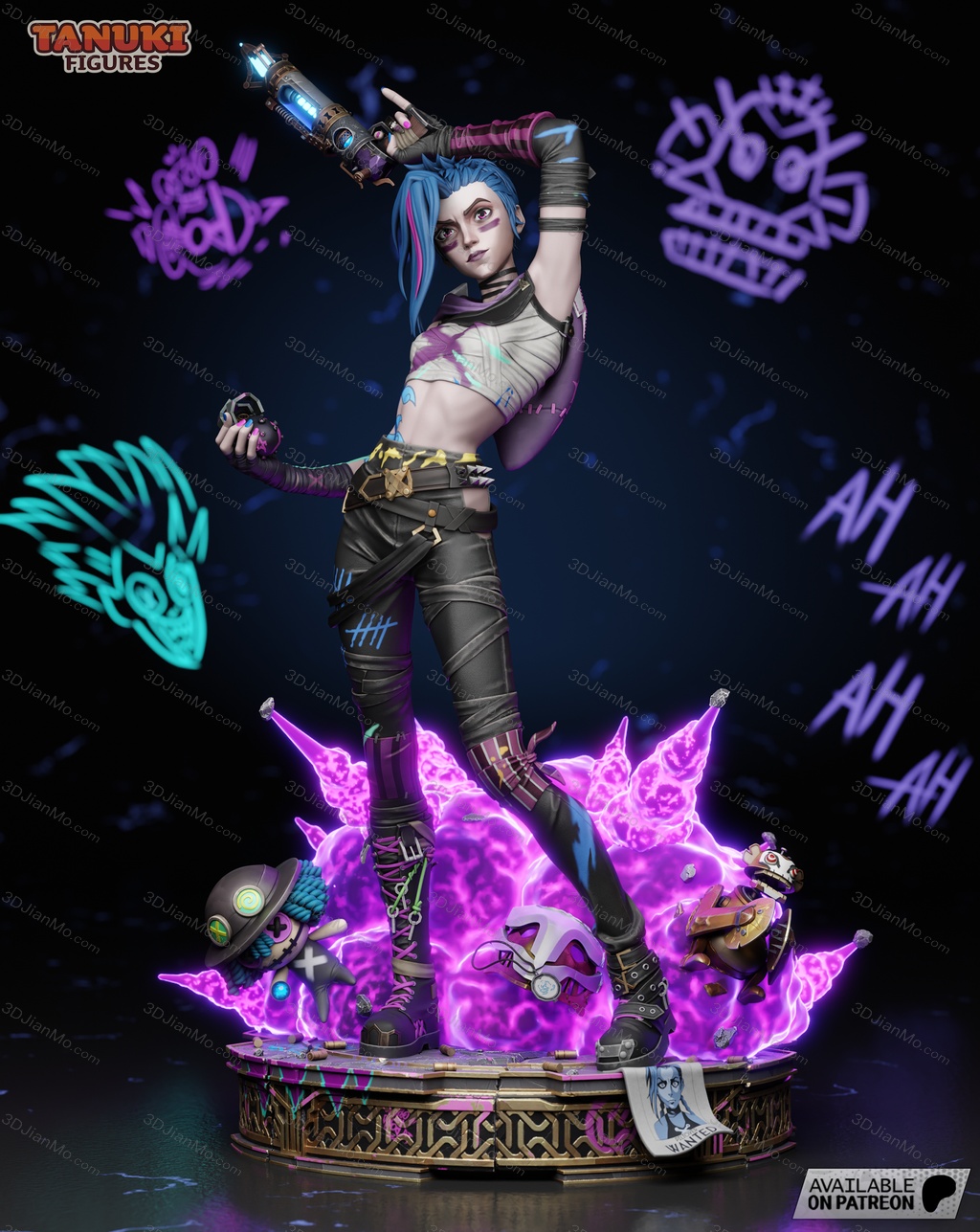 Tanuki Figures 英雄联盟 金克丝