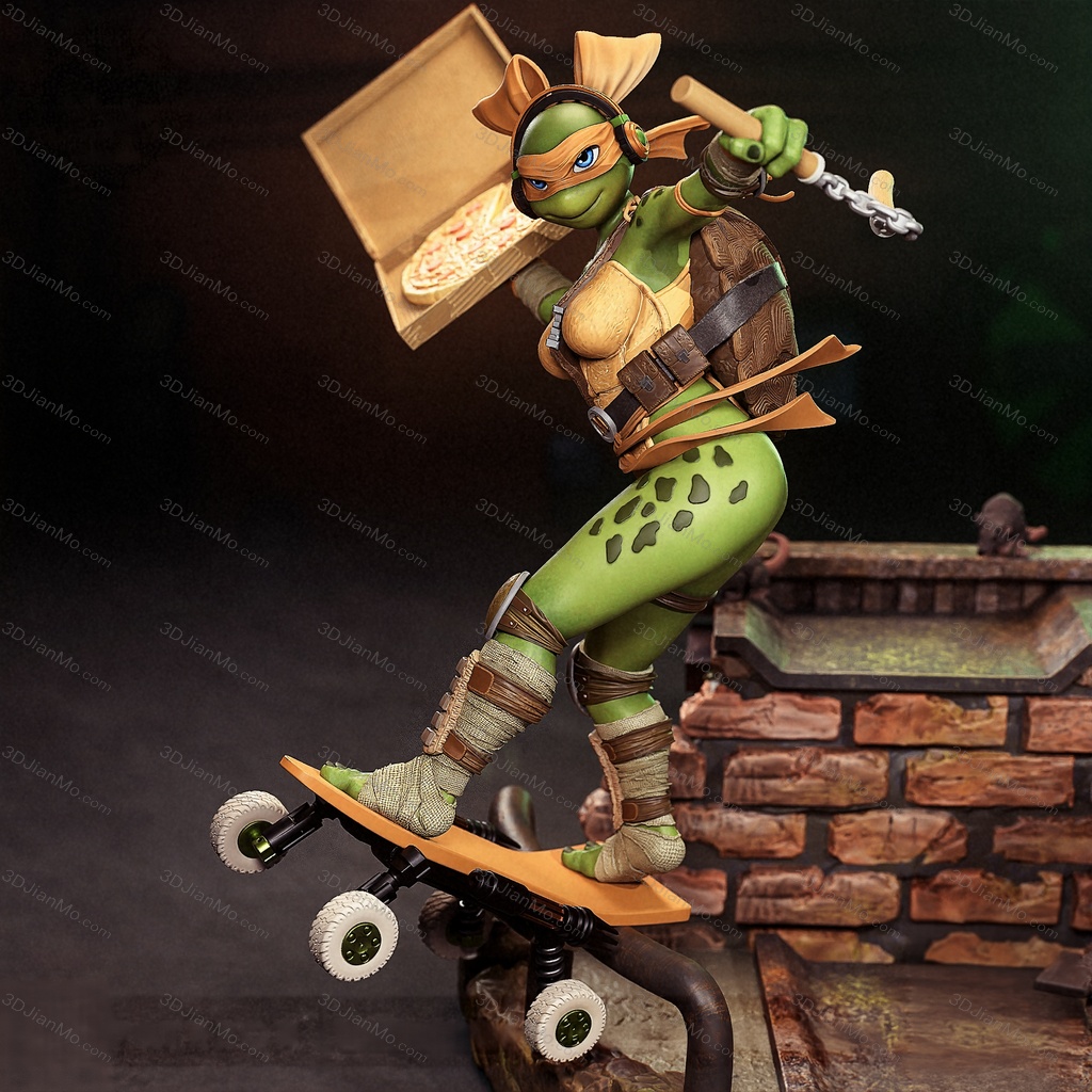 Peach Figure 忍者神龟 米开朗基罗