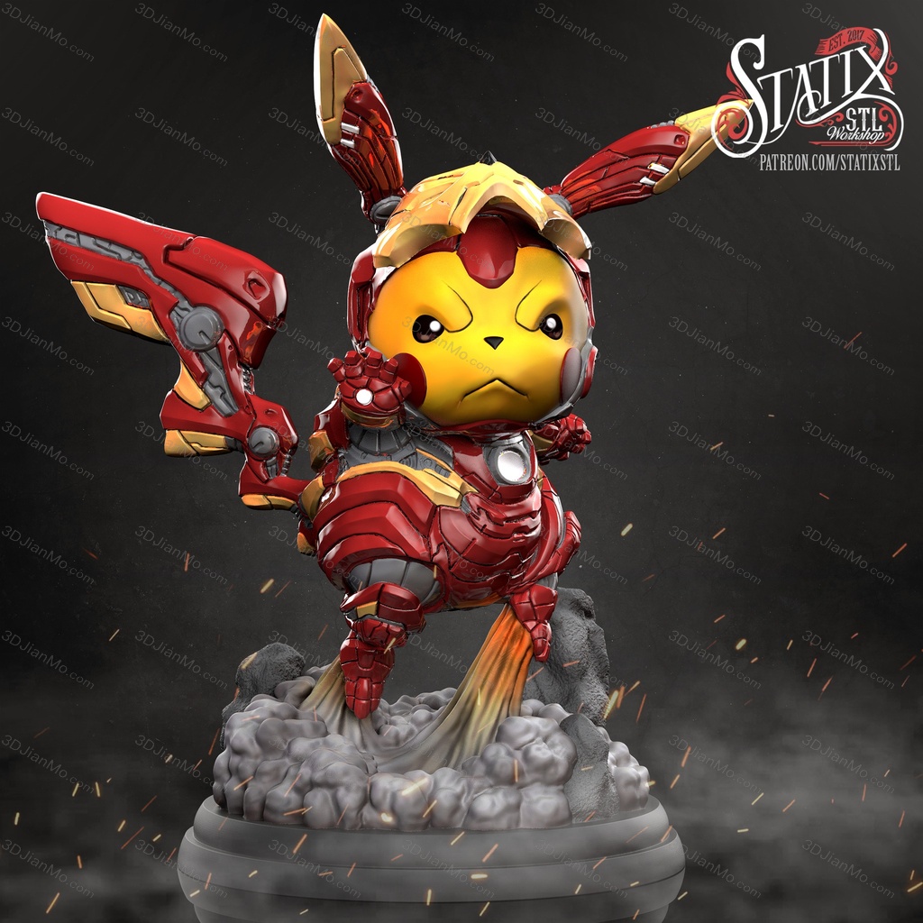 STATIX 漫威 钢铁比卡丘