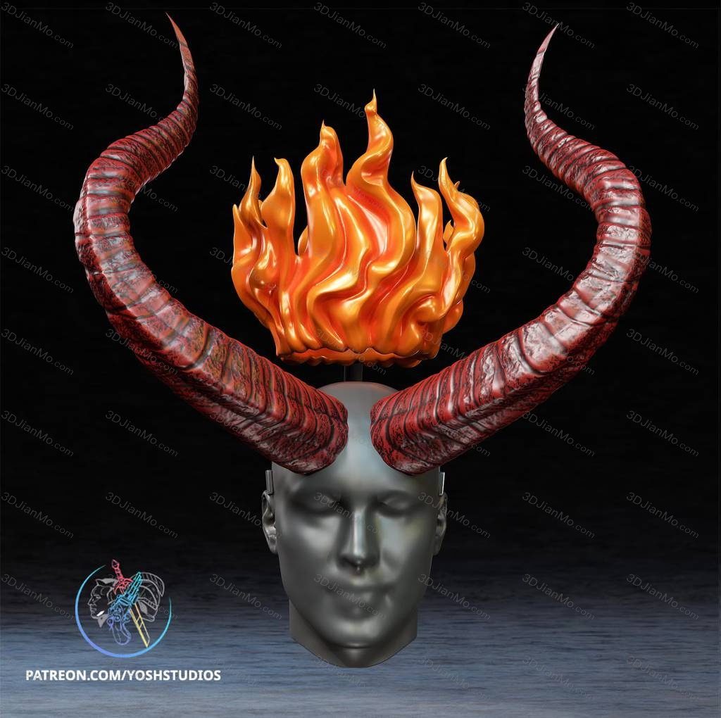 Yosh 地狱男爵 火焰王冠和犄角
