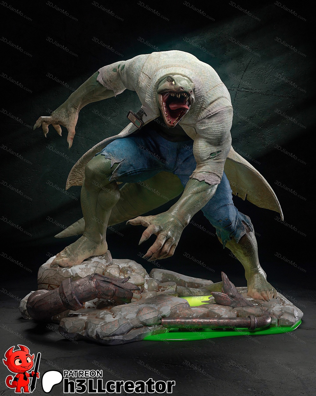 H3LL 漫威 蜥蜴教授