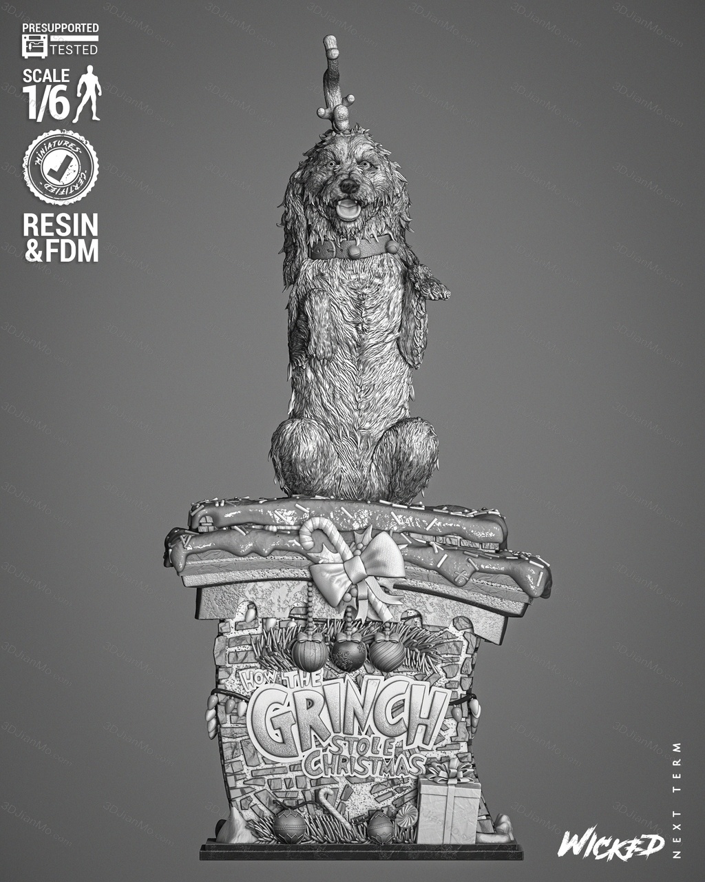 3DWicked 绿毛怪格林奇 麦克斯