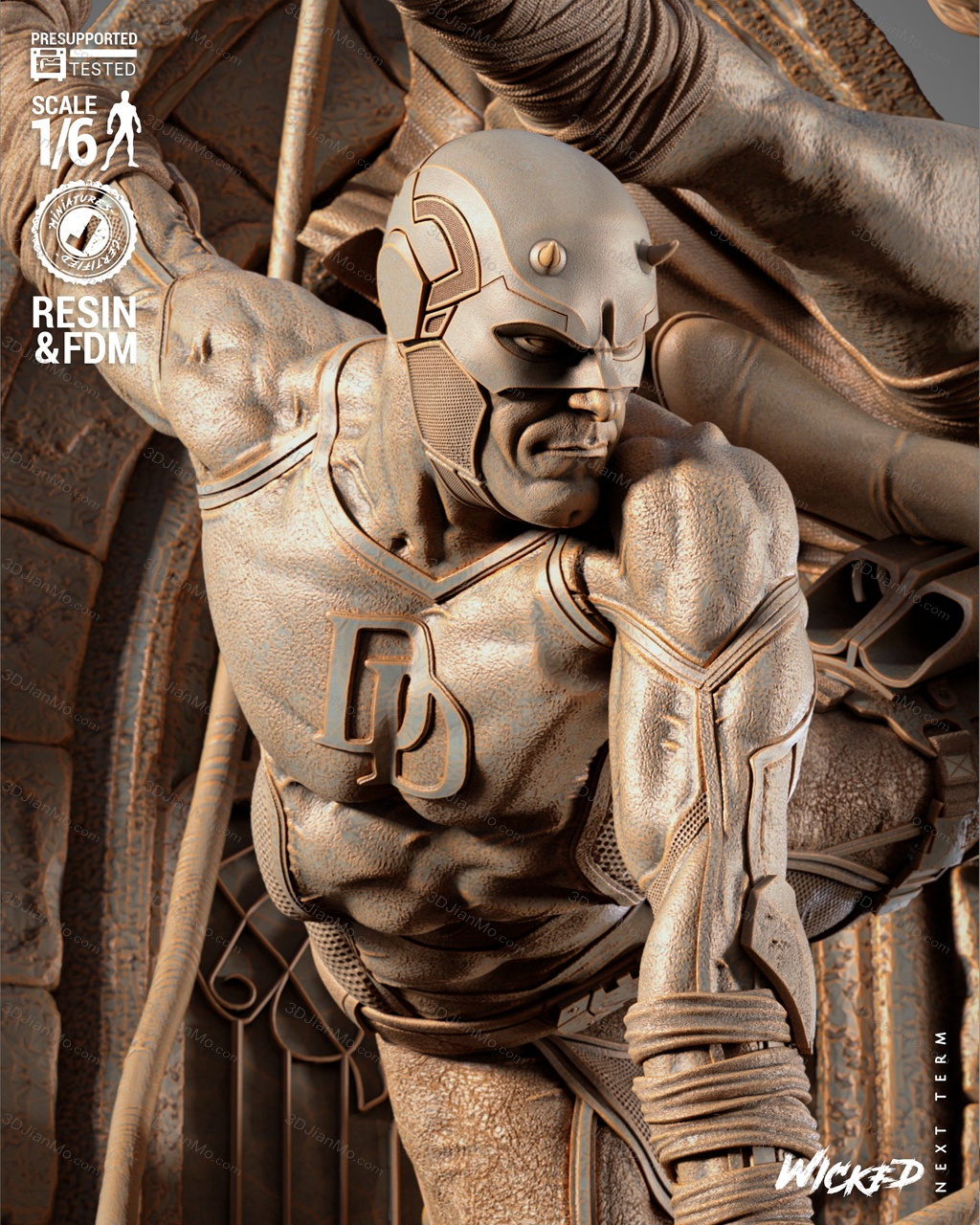 3DWicked 漫威 夜魔侠和艾丽卡