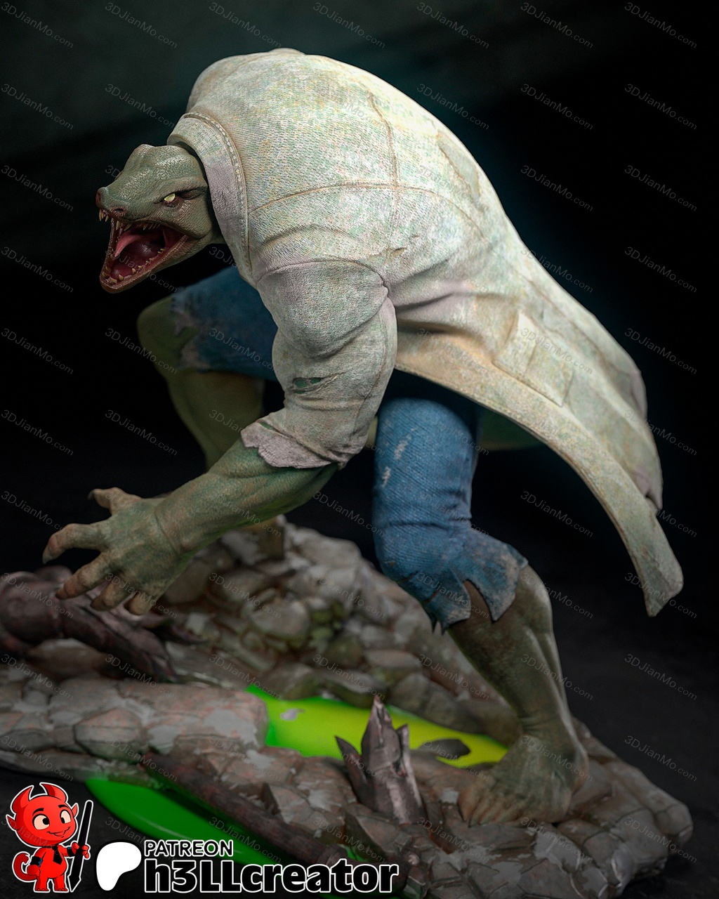 H3LL 漫威 蜥蜴教授