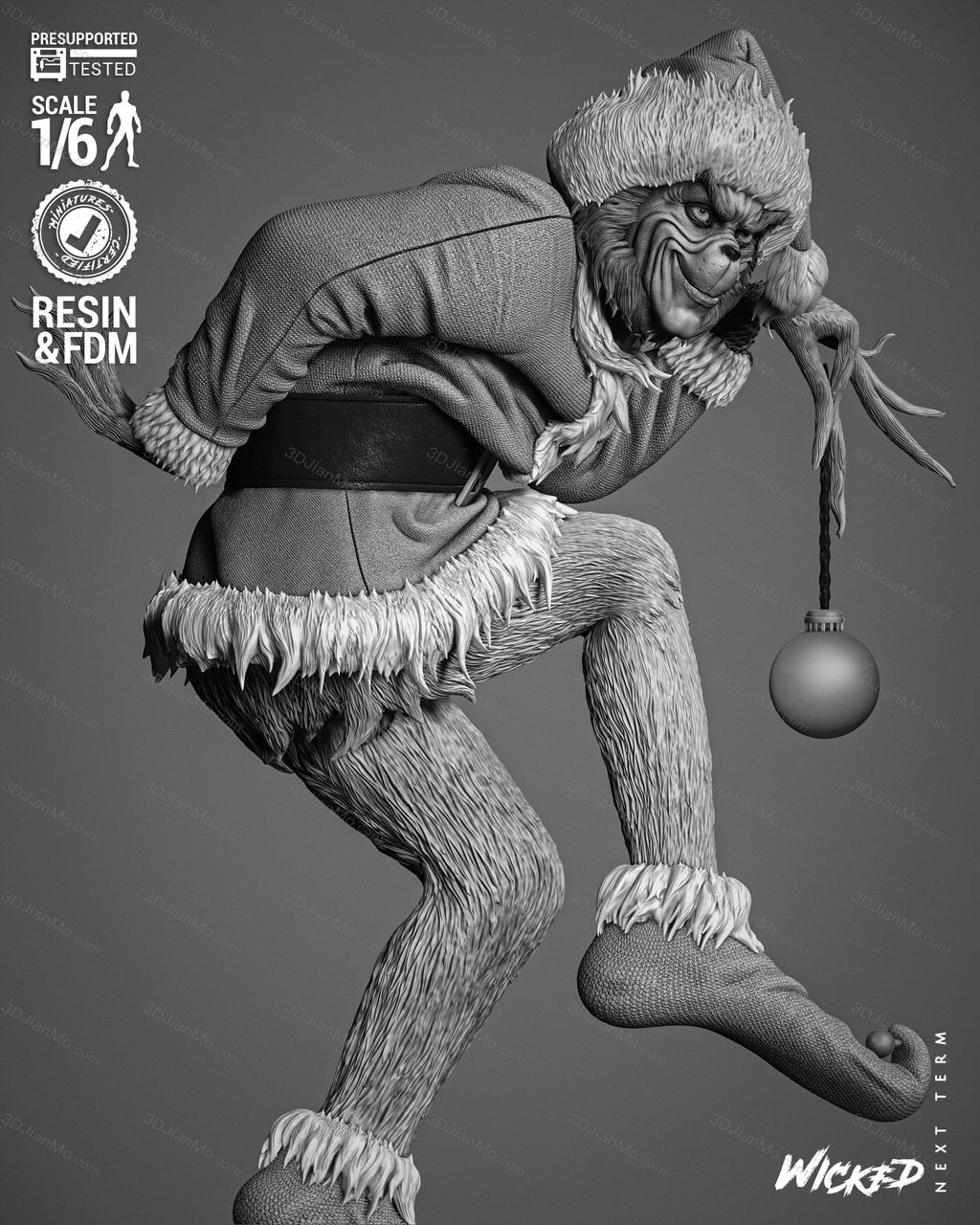 3DWicked 绿毛怪格林奇、麦克斯和辛迪