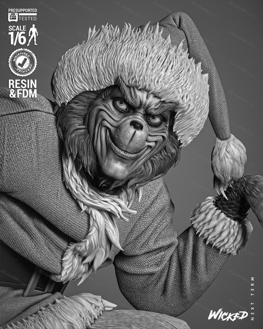 3DWicked 绿毛怪格林奇