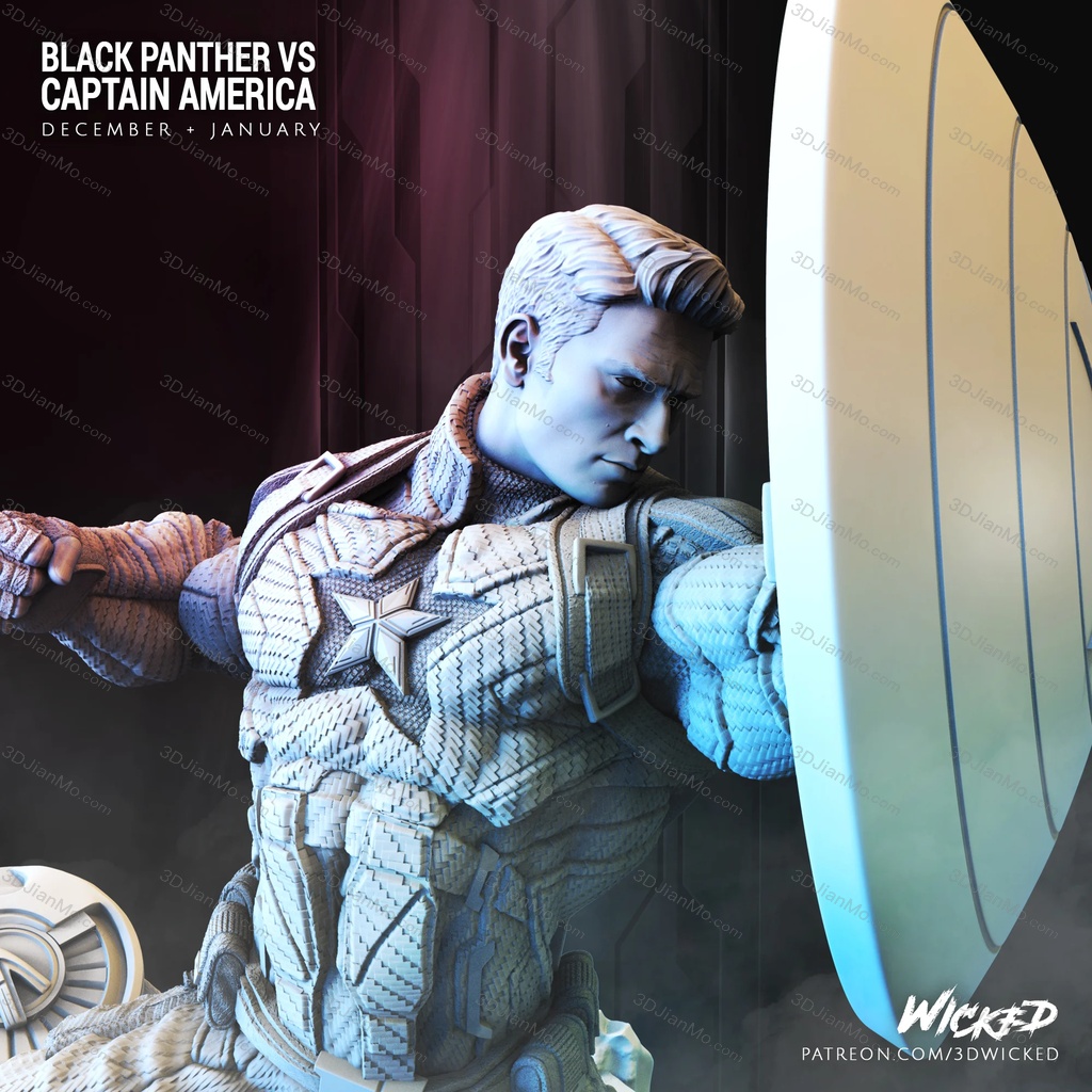 3DWicked 漫威 美国队长