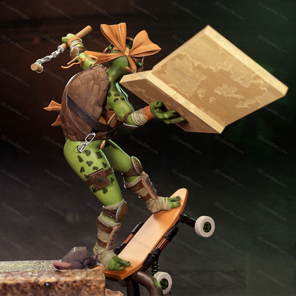 Peach Figure 忍者神龟 米开朗基罗