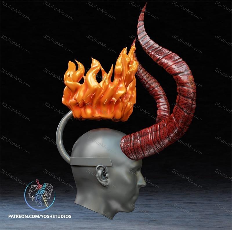 Yosh 地狱男爵 火焰王冠和犄角