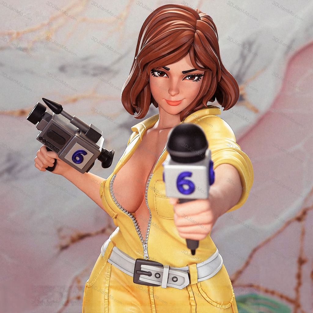 Peach Figure 忍者神龟 爱普莉尔·奥尼尔