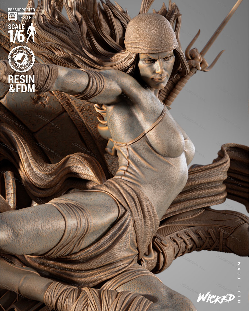 3DWicked 漫威 夜魔侠和艾丽卡