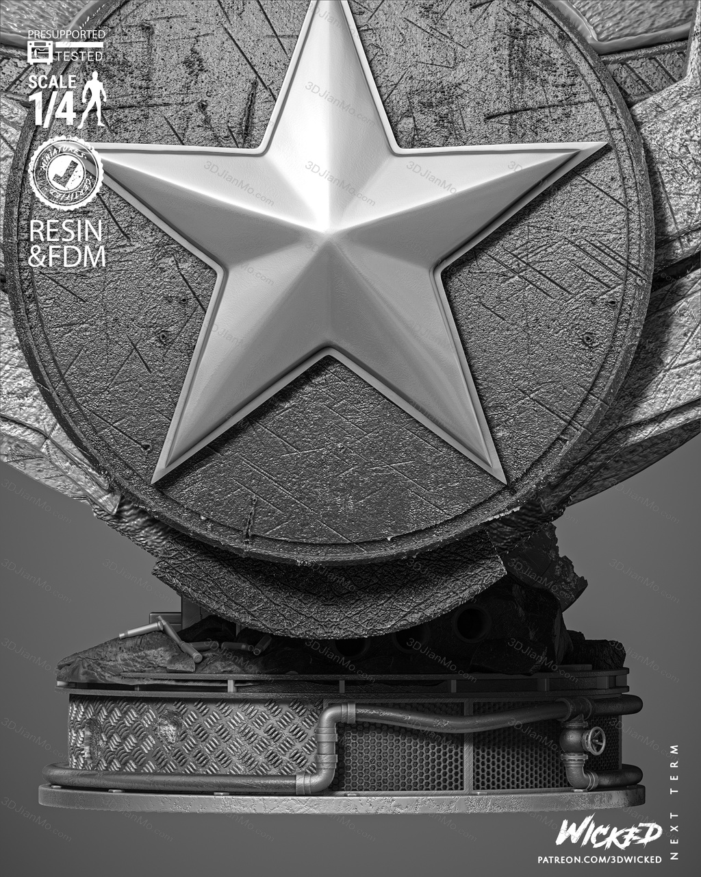 3DWicked 漫威 猎鹰 山姆·威尔逊