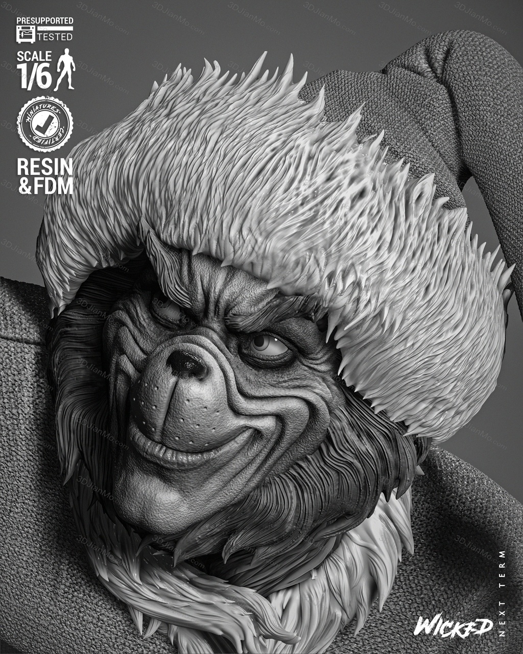 3DWicked 绿毛怪格林奇