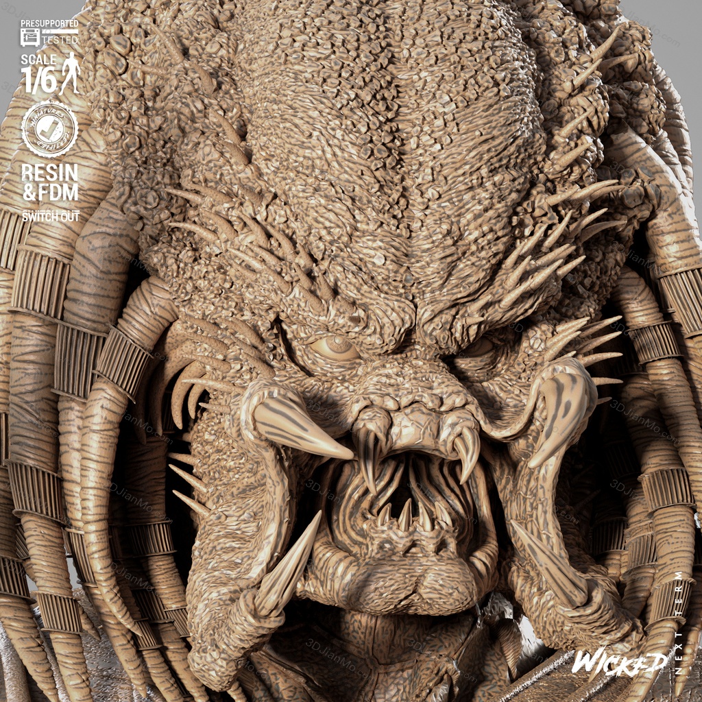 3DWicked 漫威 黑豹对战铁血战士