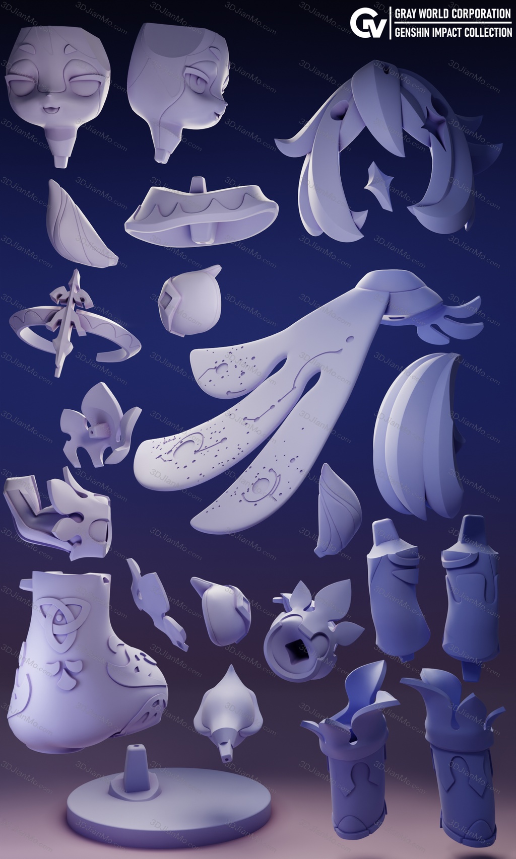 GrayWorld 原神 派蒙