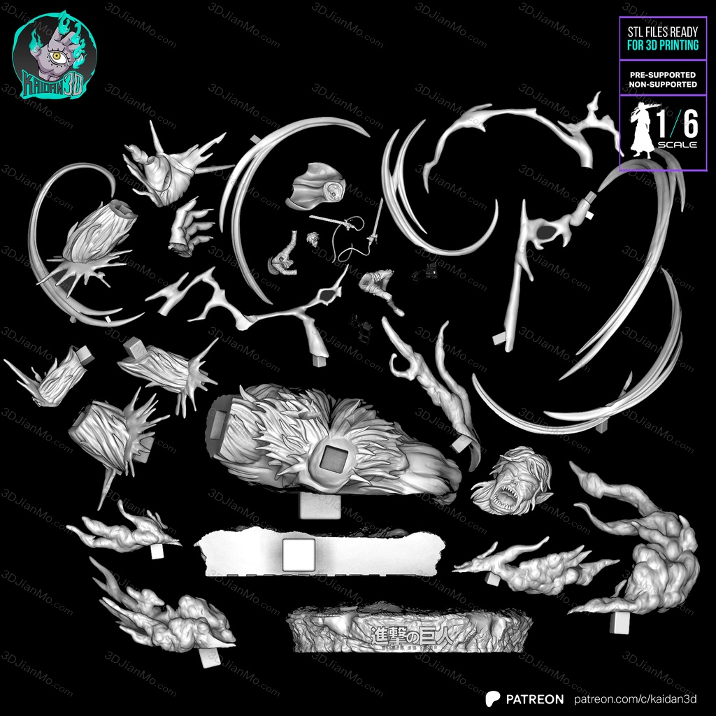 Kaidan 进击的巨人 利威尔 VS 兽之巨人