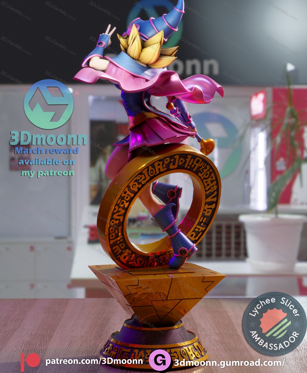 3Dmoonn 游戏王 黑魔导女孩