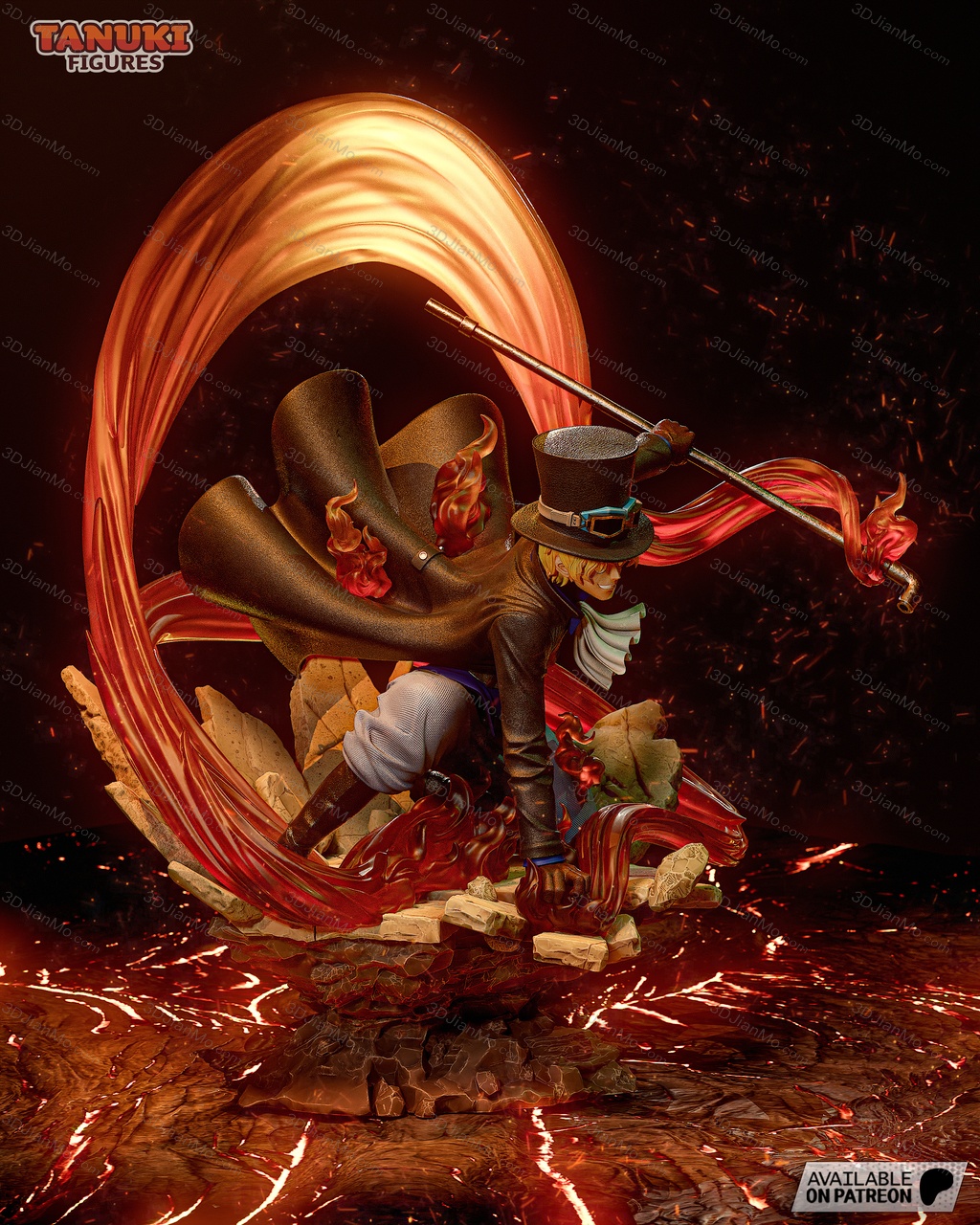 Tanuki Figures 海贼王 萨博