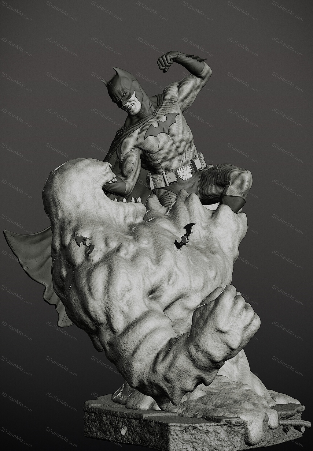 DC漫画 蝙蝠侠对战泥脸