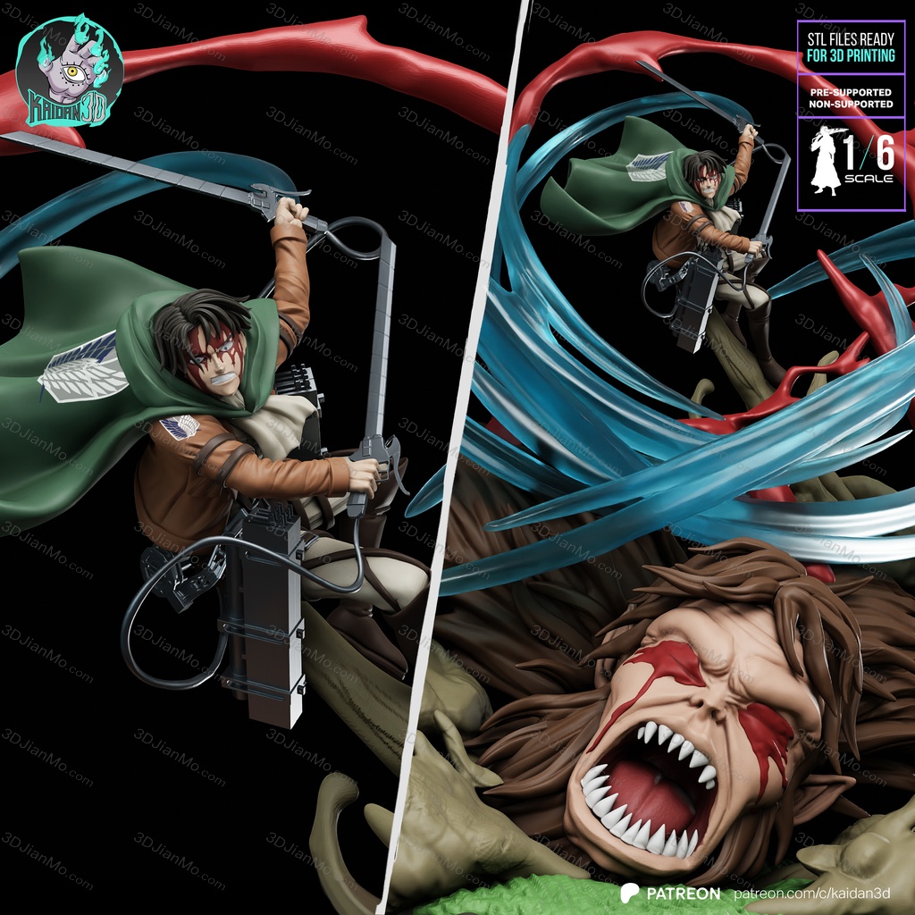 Kaidan 进击的巨人 利威尔 VS 兽之巨人