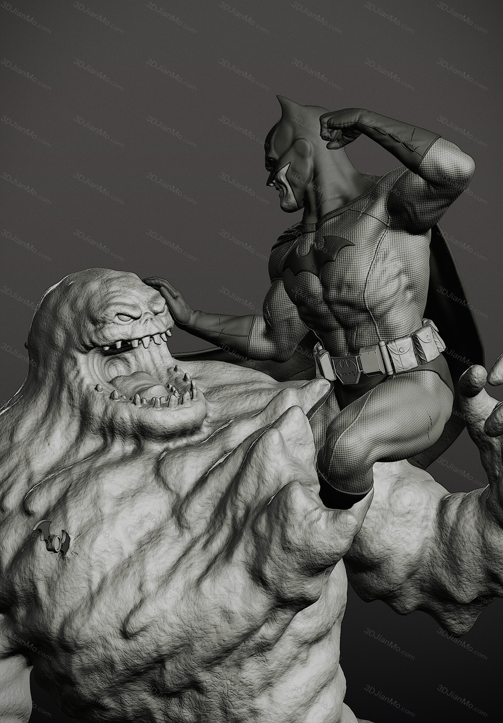 DC漫画 蝙蝠侠对战泥脸