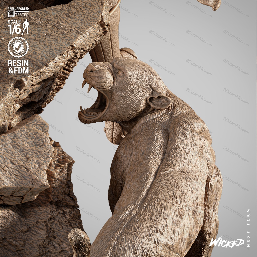 3DWicked 漫威 黑豹对战铁血战士